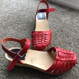 Swedish Hasbeens Low Heel Clog